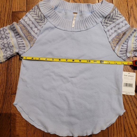 💚Free People Fairground Striped-Sleeve Thermal XS - Picture 6 of 7